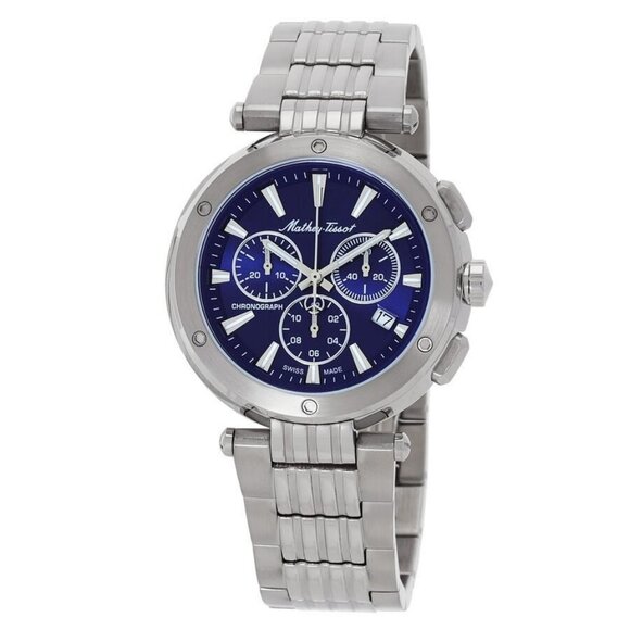 NWT Mathey-Tissot Fashion Men's Quartz Steel Authentic Watch - Picture 1 of 3